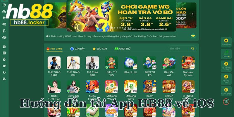 Hướng dẫn tải app HB88 về thiết bị iOS